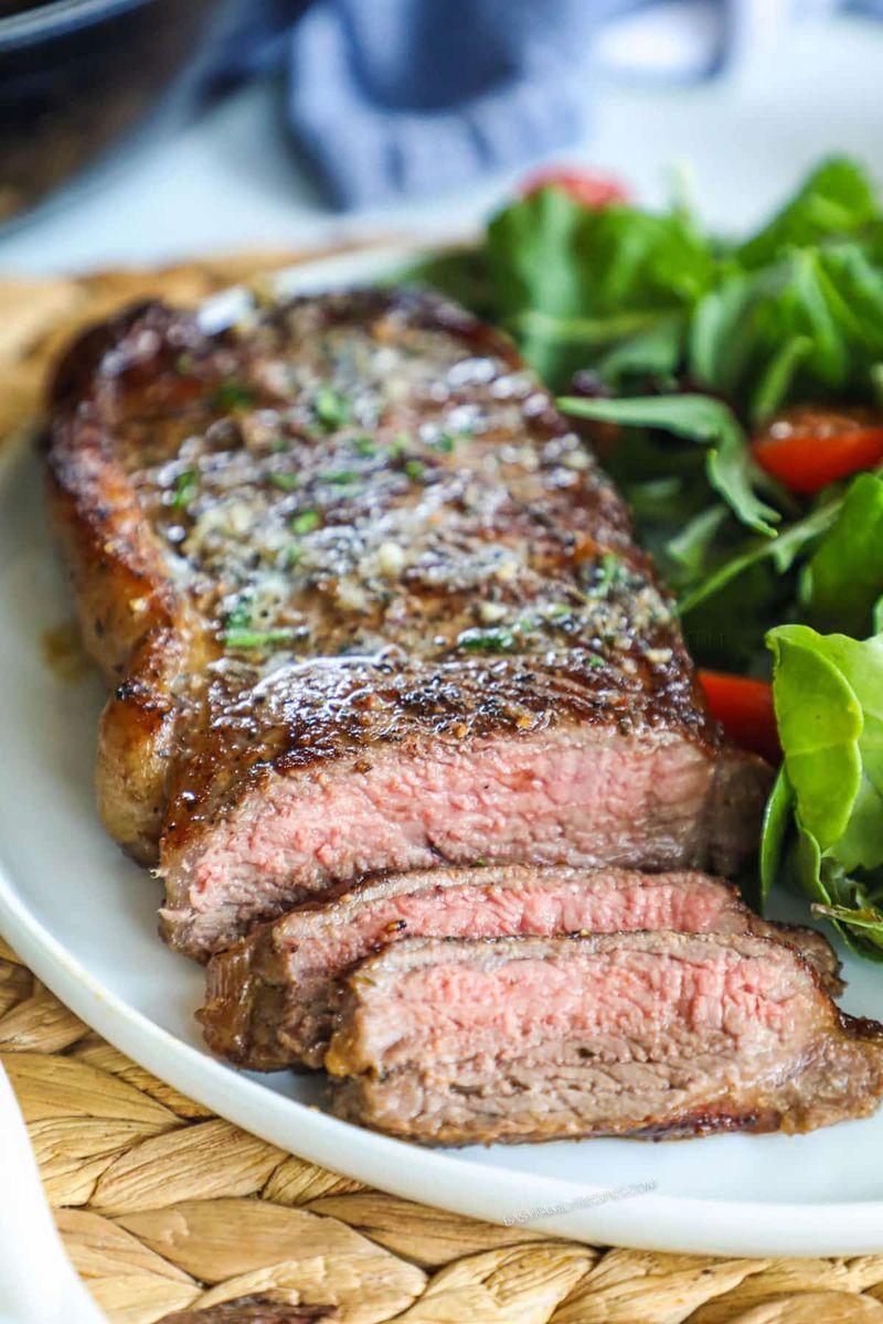 Steak with Butter and Herbs