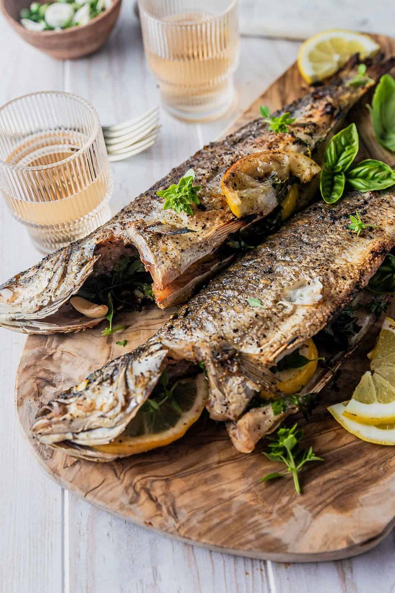 Whole Grilled Branzino