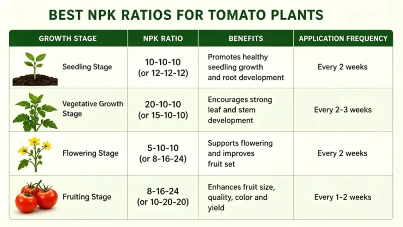 Stage-Specific Feeding for Tomatoes