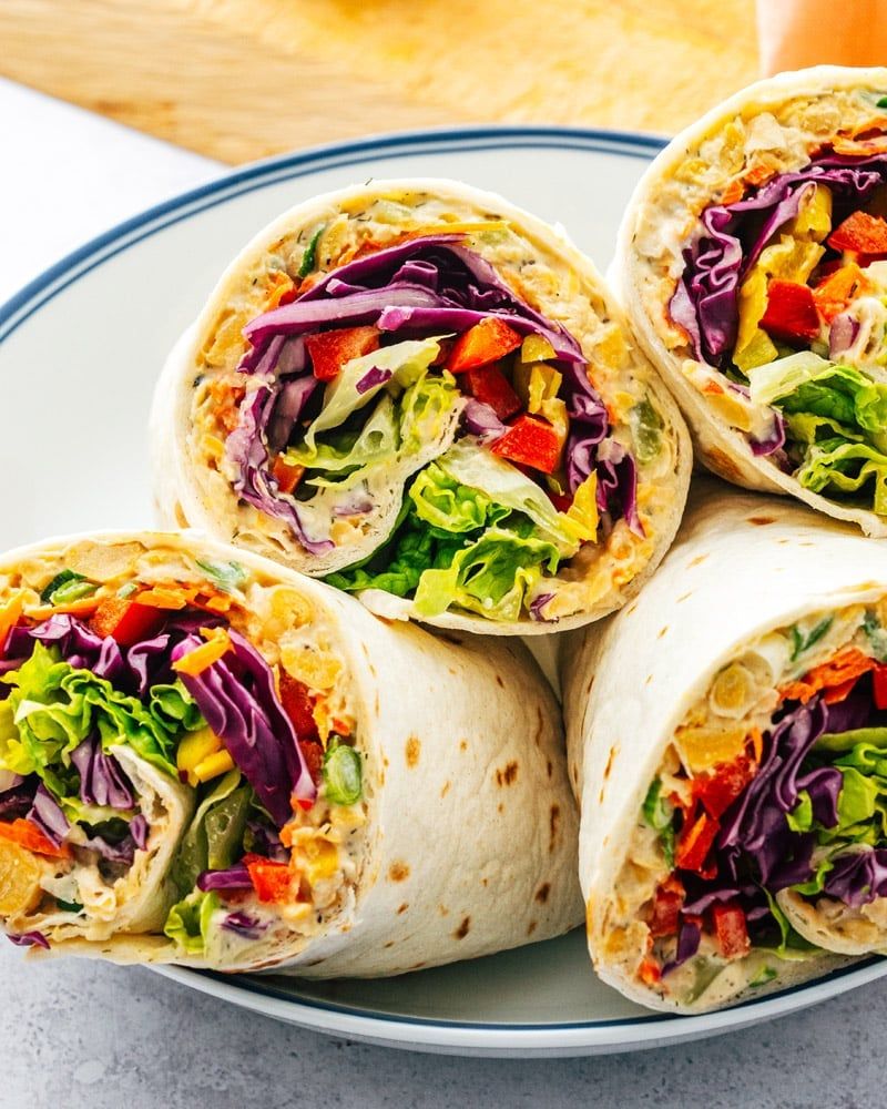 Easy Vegan Veggie Wraps