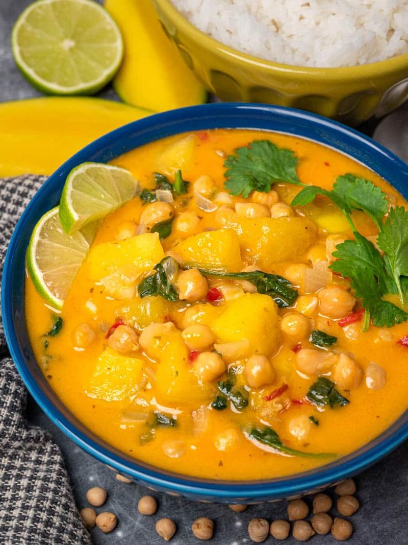 Mango Curry With Chickpeas
