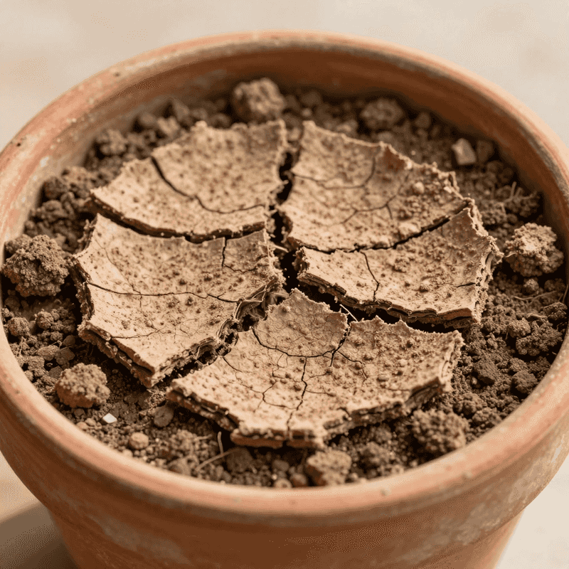 Soil Pulling Away From The Pot Edges (Underwatering)