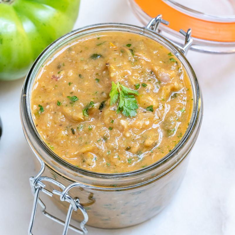 Roasted Green Tomato Salsa Verde
