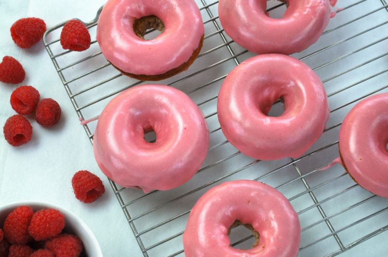 Raspberry Glaze for Donuts
