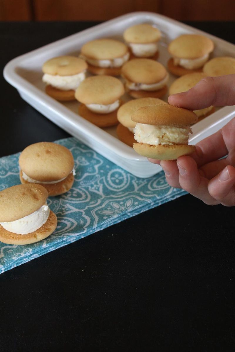 Vanilla Pudding Ice Cream Sandwiches