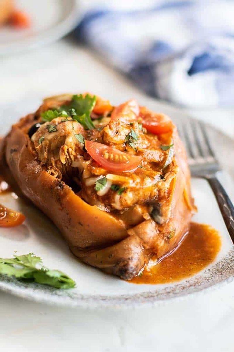 Enchilada Stuffed Sweet Potatoes