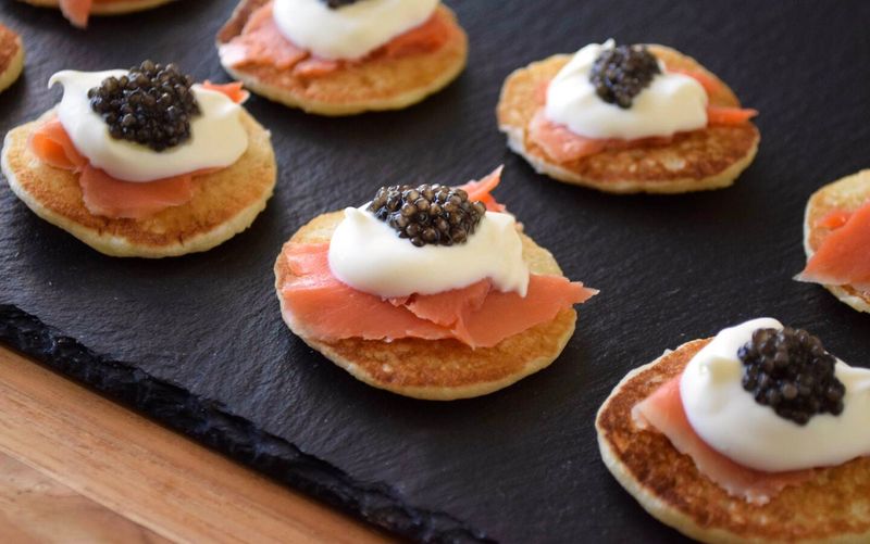 Salmon Blinis