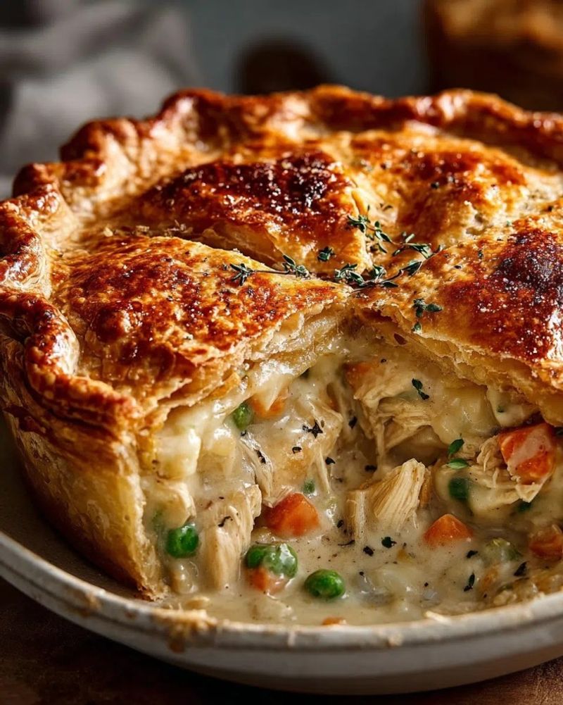 Chicken Pot Pie With a Buttery Golden Crust