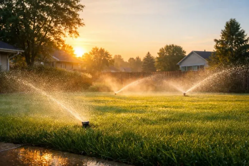 Water Deeply and Infrequently in the Morning