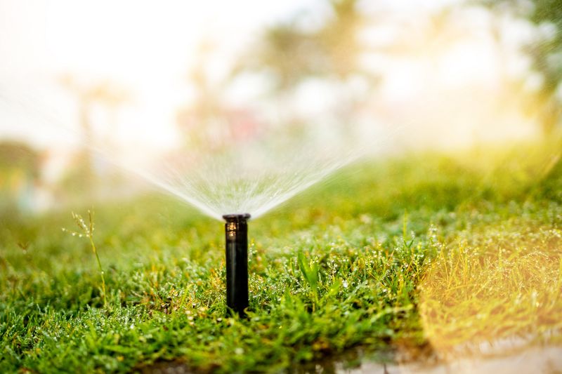 Why ordinary full-sun watering does not normally scorch an established lawn