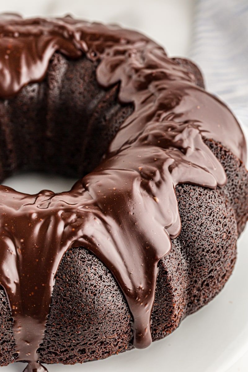 Chocolate Sour Cream Doughnut Bundt Cake