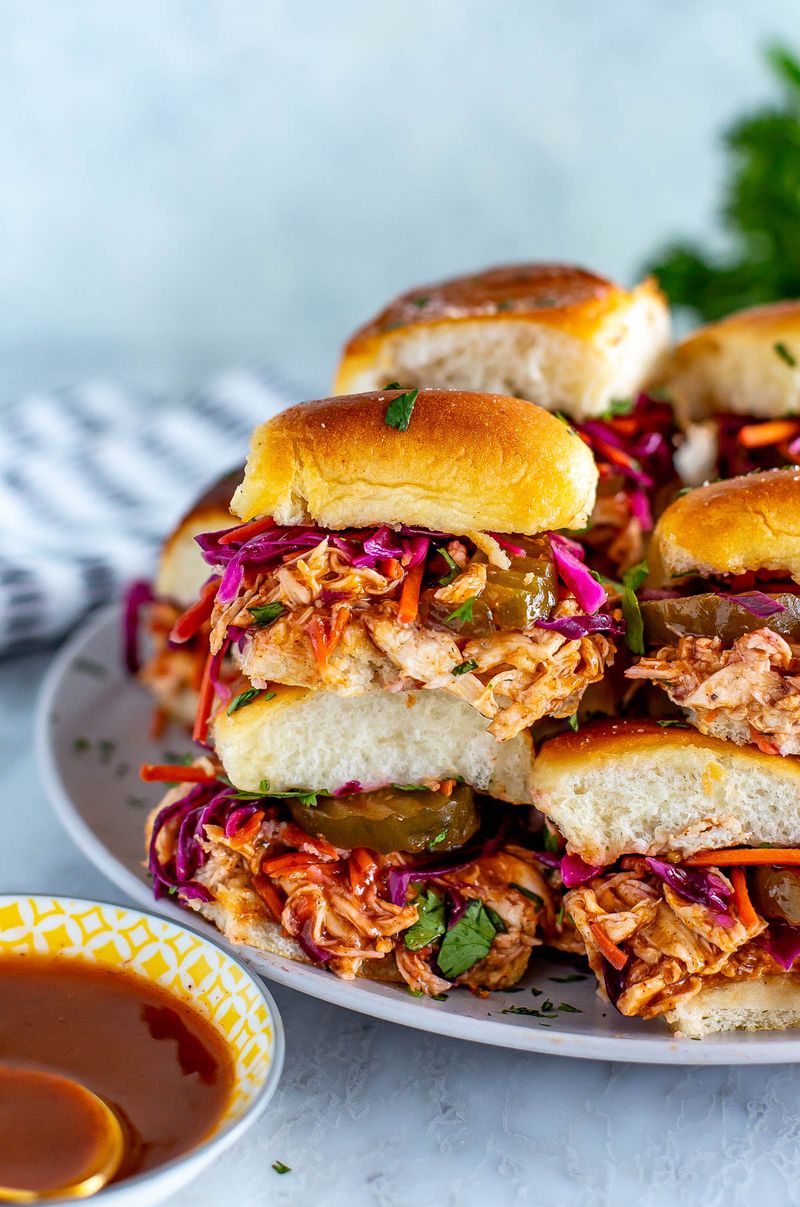 BBQ Chicken Slaw Sandwiches