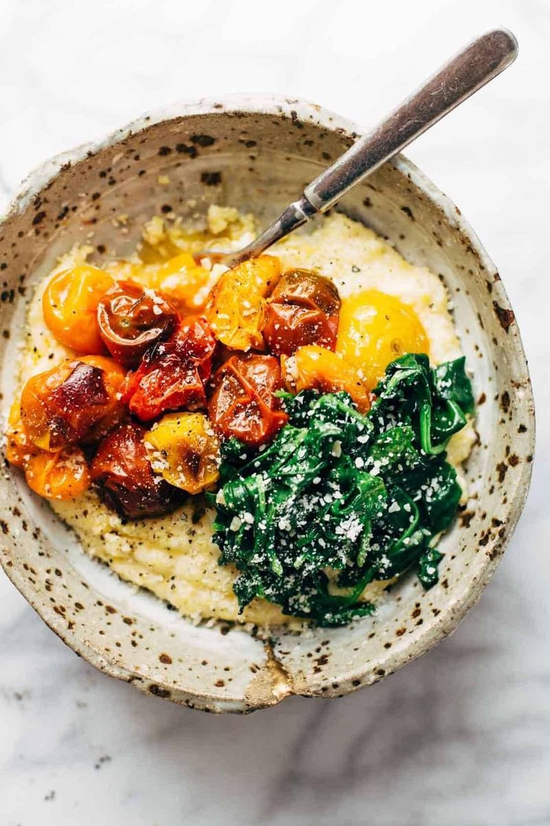 Goat Cheese Polenta Bowls
