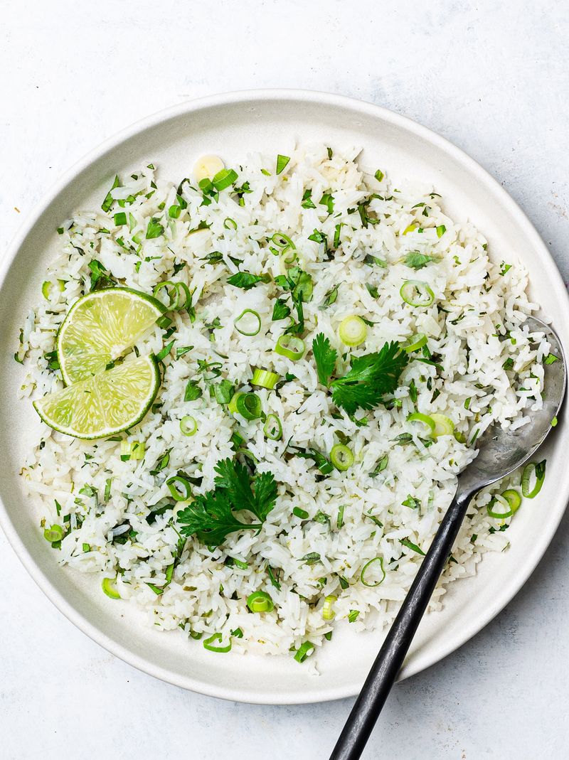Scallion-Cilantro Lime Rice