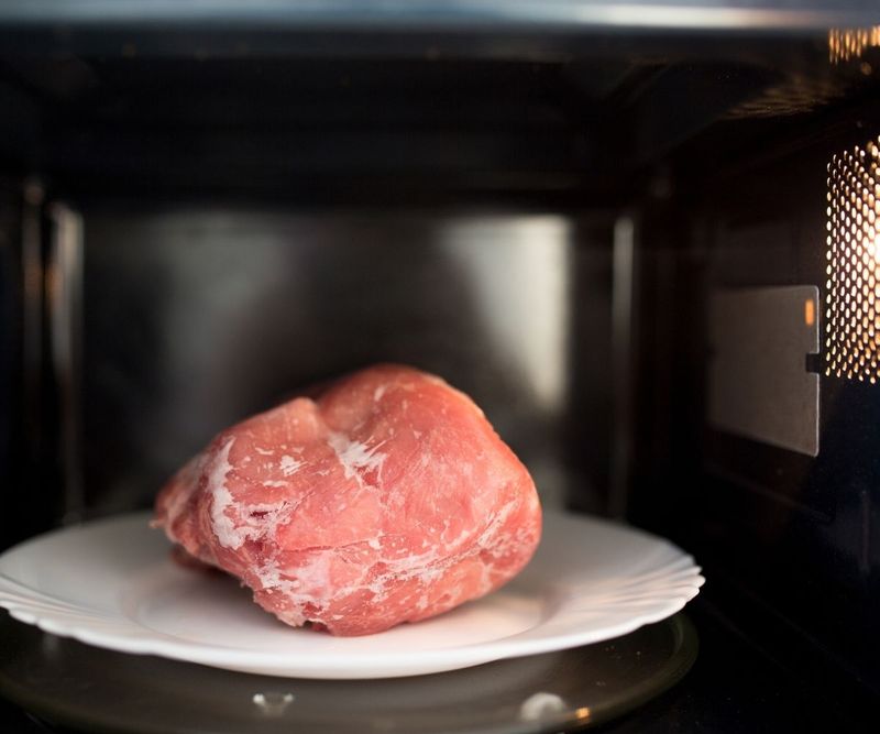 Raw Proteins Thawed on the Counter