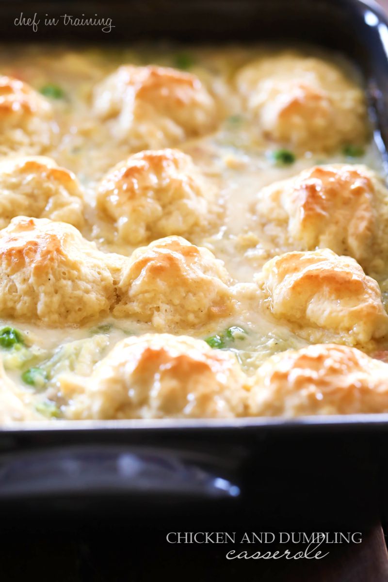 Country Chicken and Dumplings Bake
