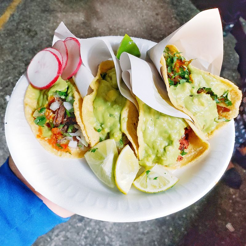 Tacos from a great taco stand