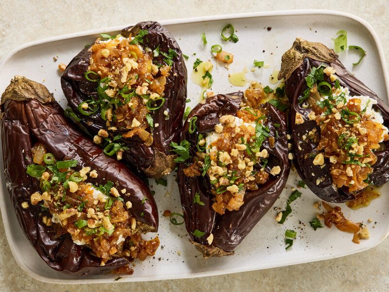 Poke Holes Before Roasting Whole Eggplant