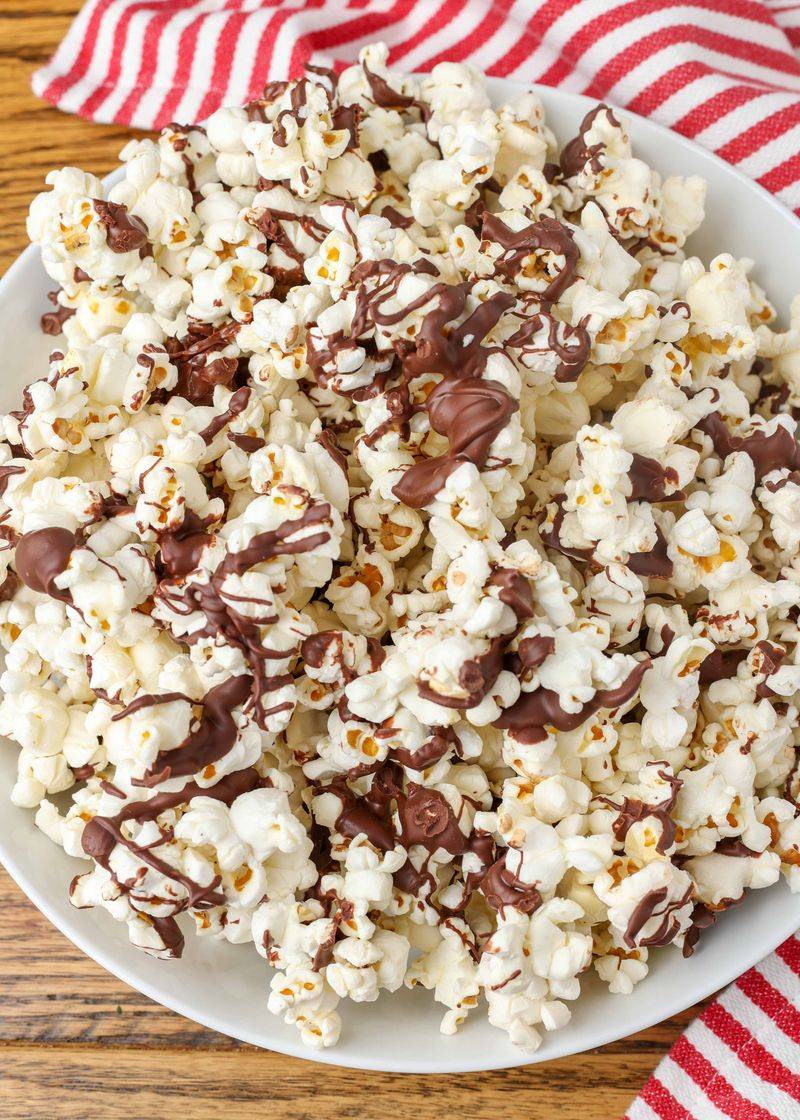 Chocolate Drizzle Popcorn