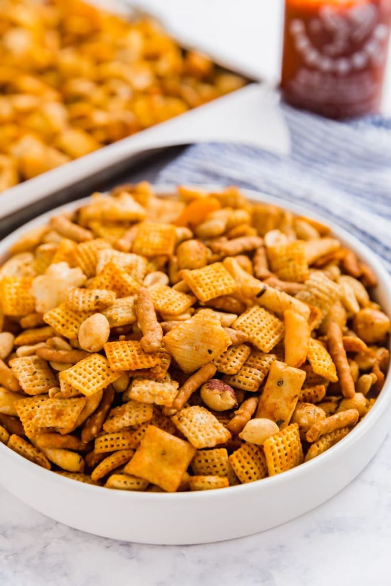Spicy Sriracha Chex Mix