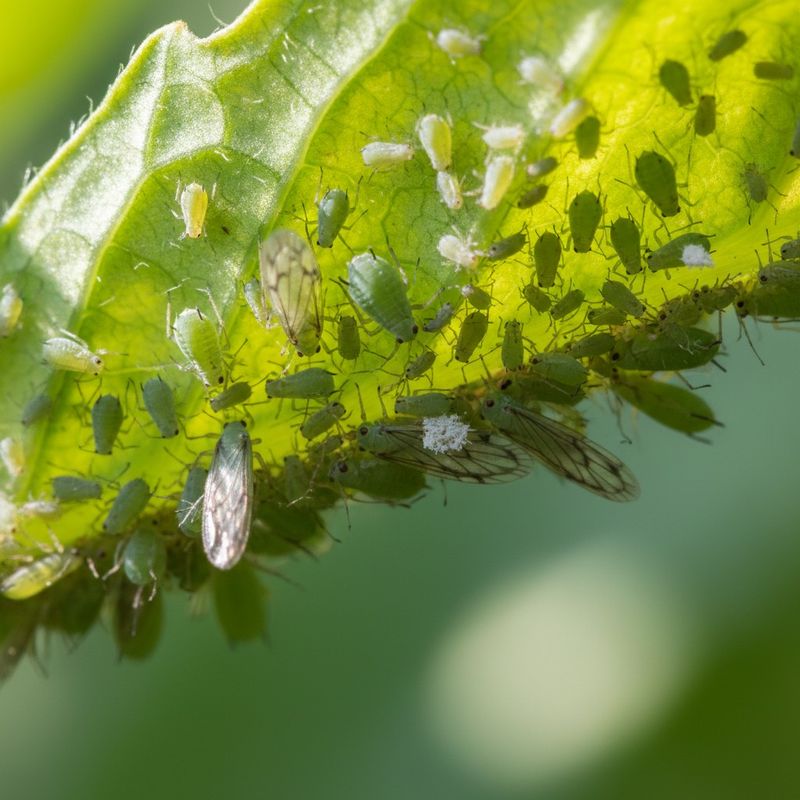 Inspect leaf undersides when insects accompany the curl