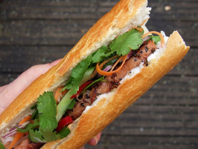 Spam Banh Mi-ish Sandwiches