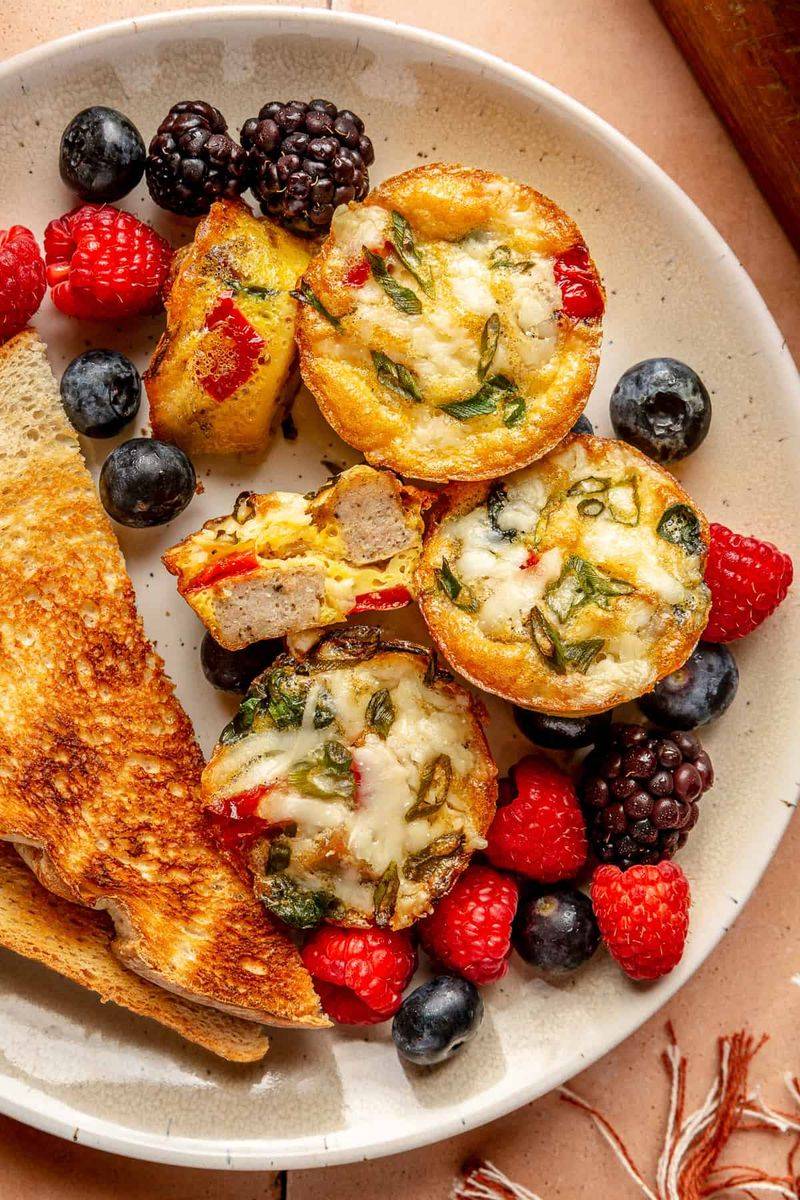 Veggie omelet muffins for meal prep