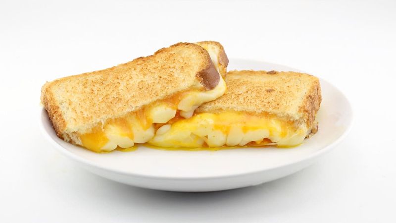 Wisconsin – Triple-Cheese Curd Grilled Cheese