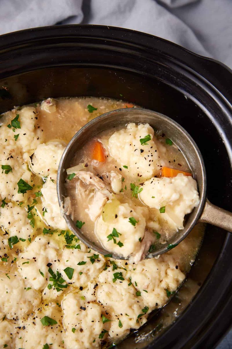 Chicken and Dumplings Made Low and Slow