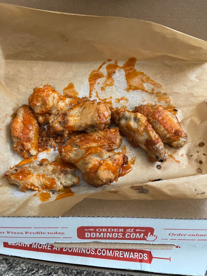 Sauce can soften wings fast