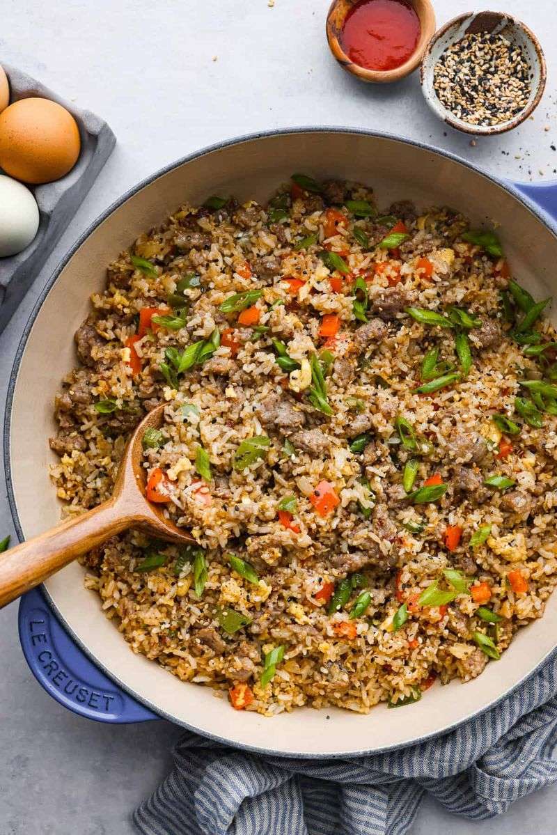 Savory breakfast fried rice