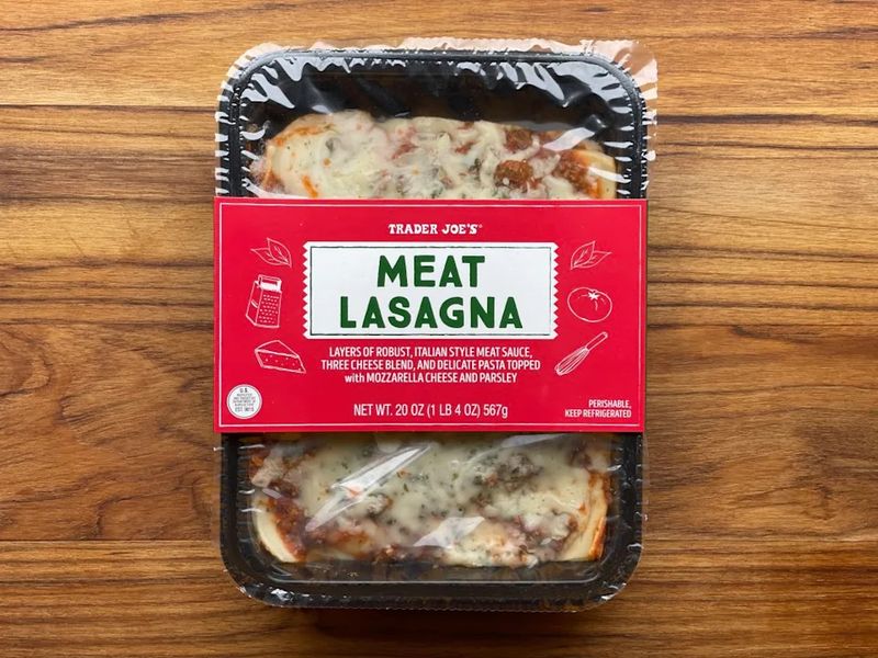 Trader Joe’s Meat Lasagna (store brand)