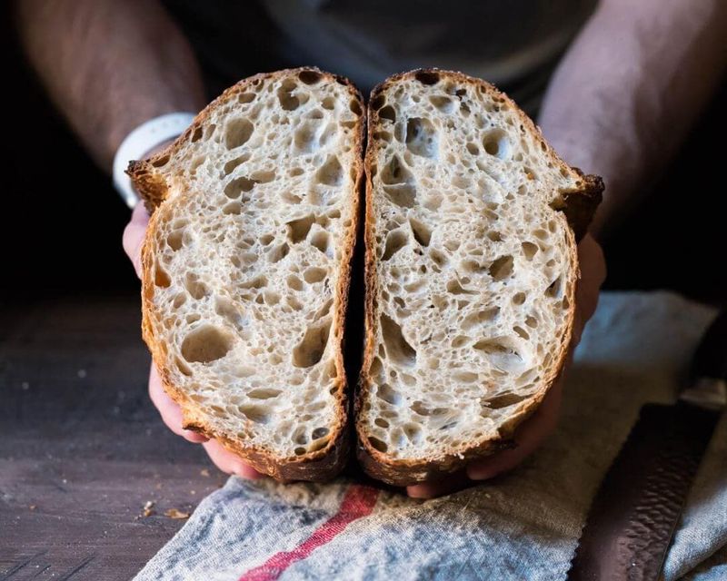 Crusty artisan sourdough (well-balanced)