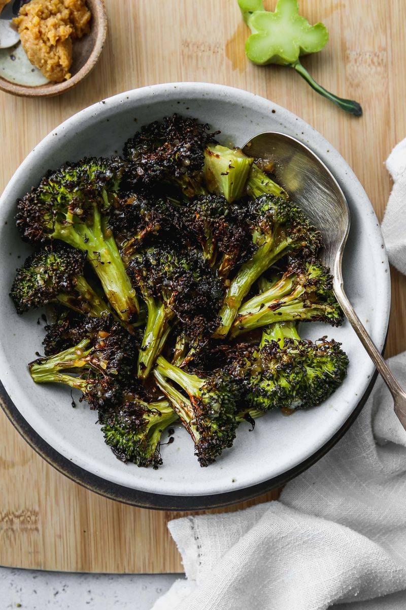 Spicy Chili Lime Miso Broccoli
