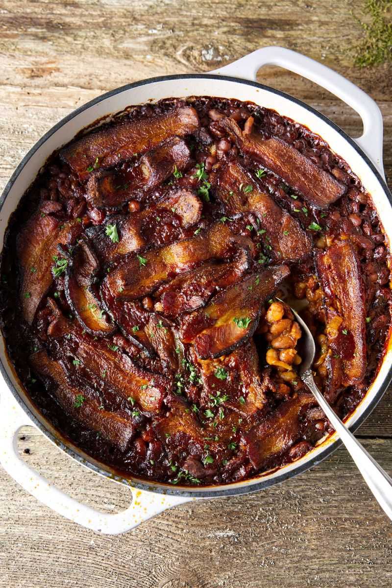 Smoked baked beans