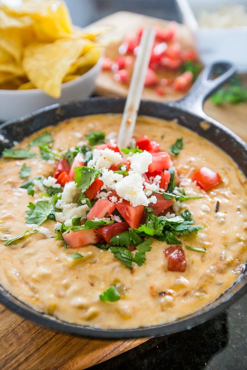 Pepper Jack and Green Chile Fondue