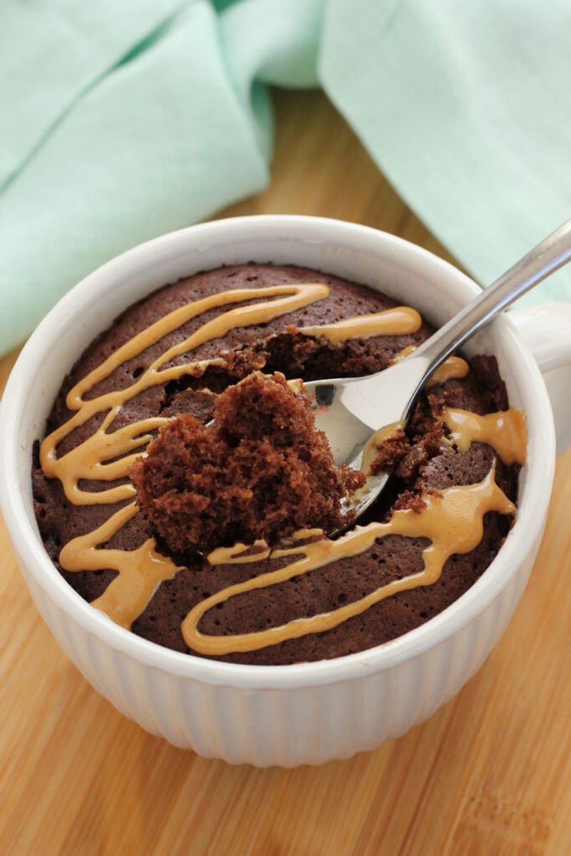 Peanut Butter Chocolate Mug Cake