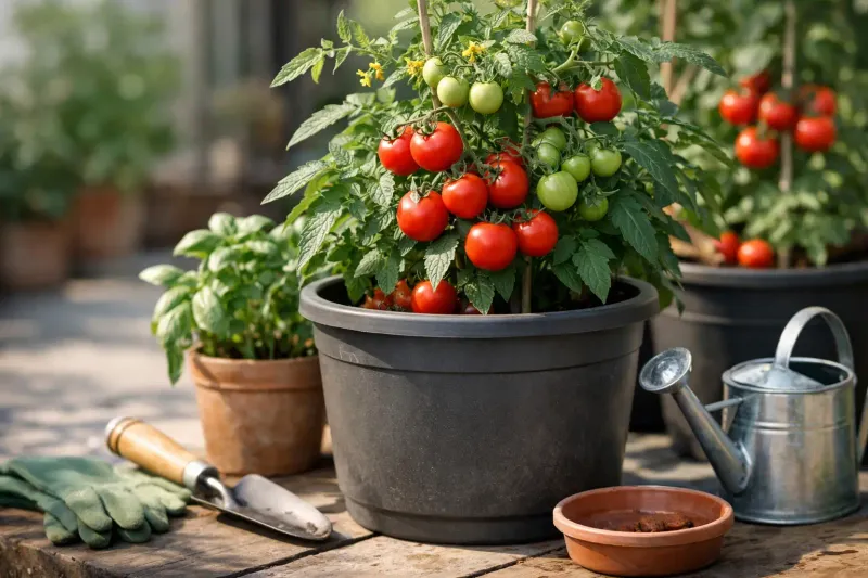 Adjust for Container-Grown Tomatoes
