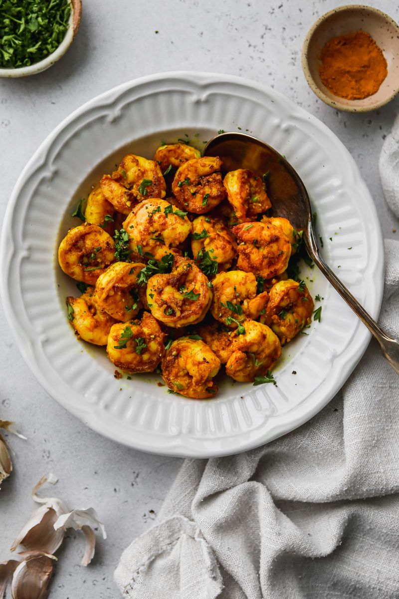 Turmeric Garlic Shrimp