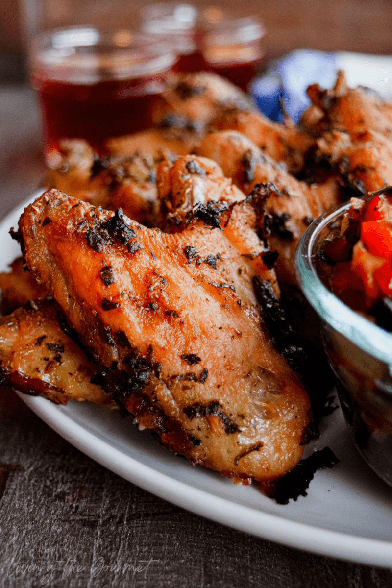 Grilled Charred Pepper Wings