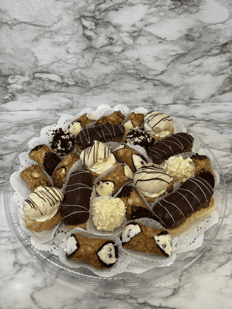 Eclairs and Cream Puffs Platter