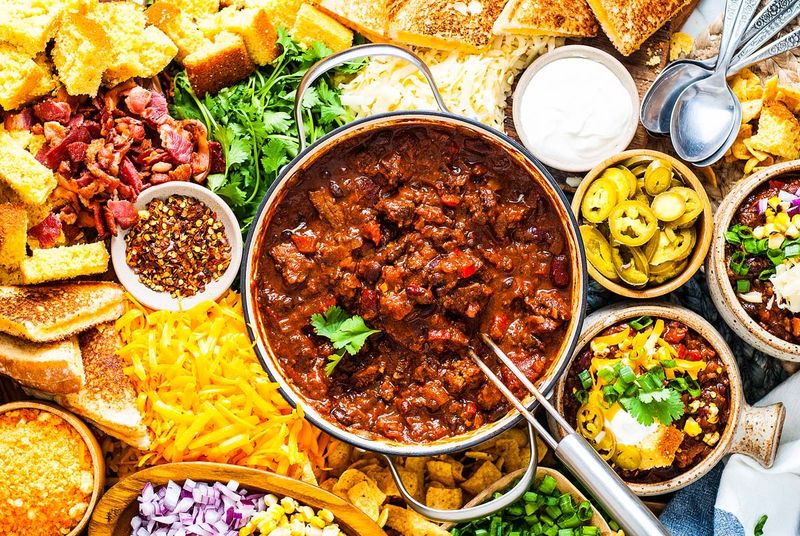 Chili With A Toppings Station