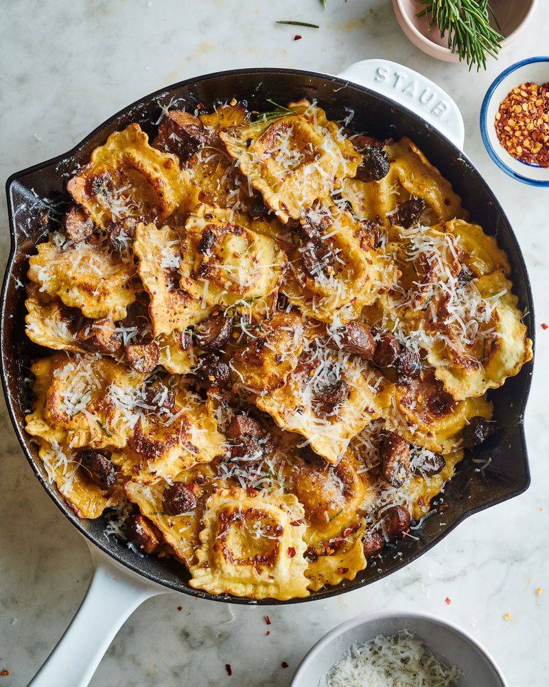 Crispy Skillet Ravioli