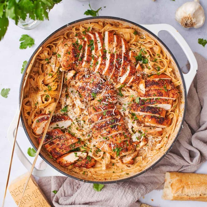 Cajun Chicken Alfredo Bake