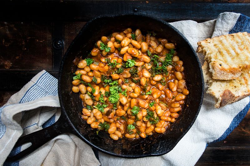Spam and Beans Skillet