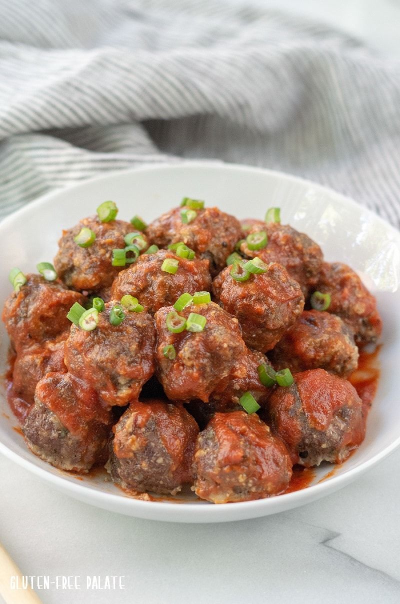 Gluten-Free Meatballs in Marinara