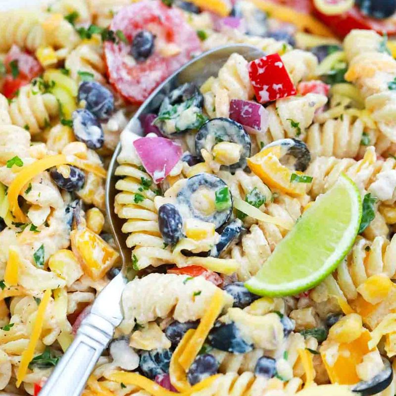 Southwest ranch pasta salad