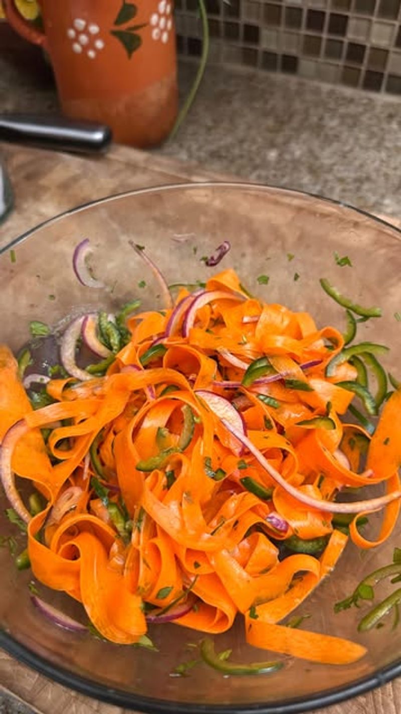 Carrot Ribbon + Raisin + Lemon