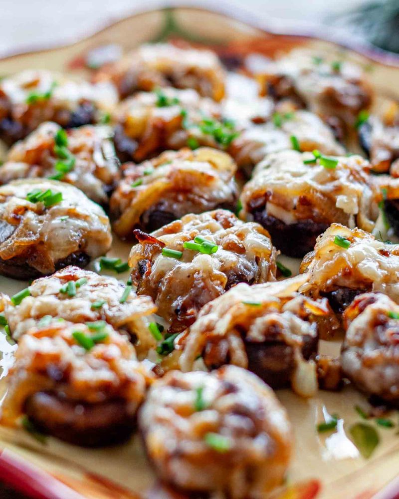 French Onion Stuffed Mushrooms