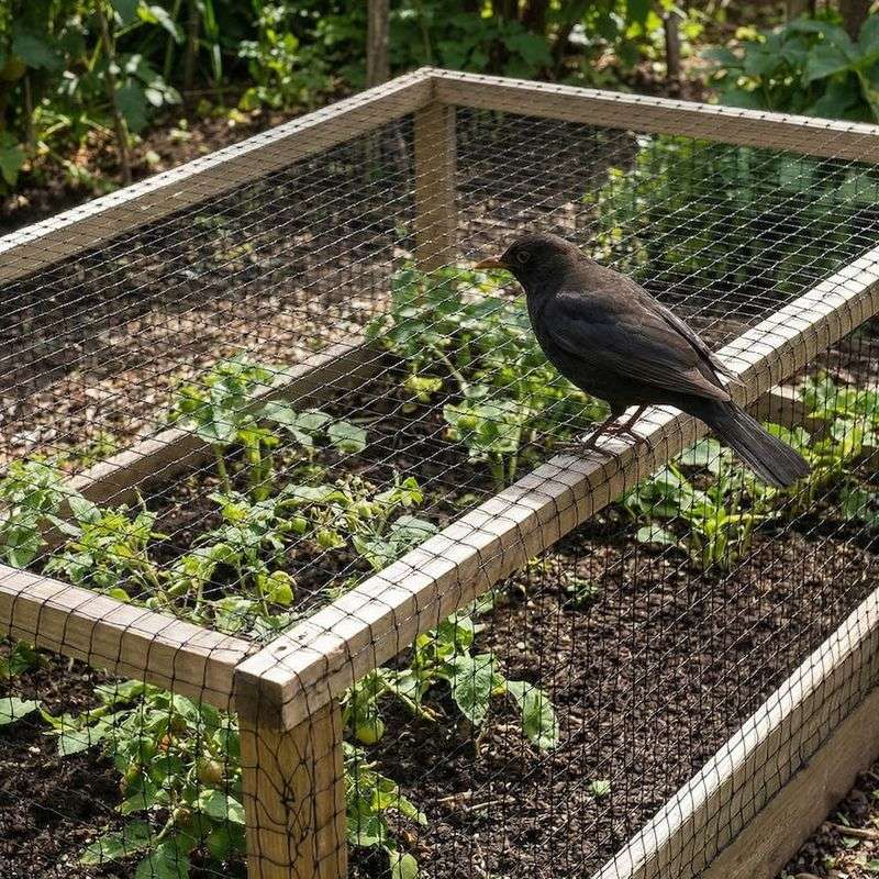 Protect part of the crop with wildlife-safe netting